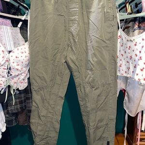 The Limited Green Cargo Pants Relaxed Fit